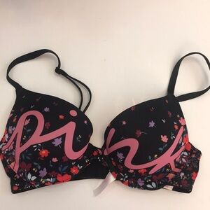 NWT PINK Victoria’s Secrets push up bra Sz 32B